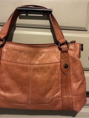 Frye Women's Leather Shoulder Bag - Rose/brown